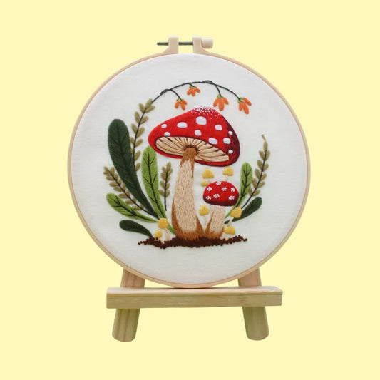 Wild Mushroom Embroidery Kit (Full Kit)