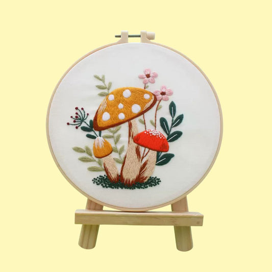 Wild Mushroom Embroidery Kit (Full Kit)